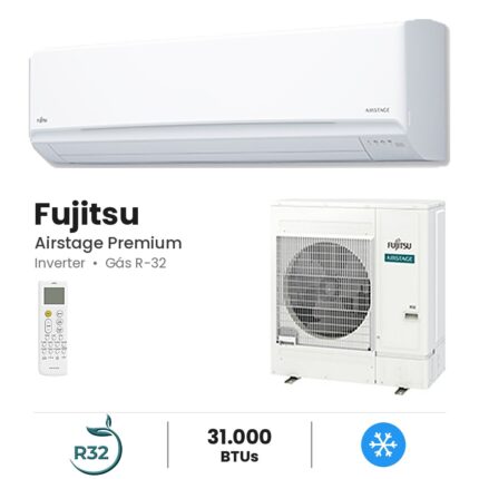 Ar-condicionado Split Hi-Wall Fujitsu Airstage Premium Inverter 31.000 BTUs Frio