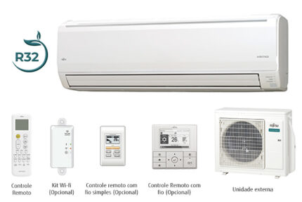 Ar-condicionado Fujitsu Airstage Premium Inverter 24.000 BTU/h – conjunto