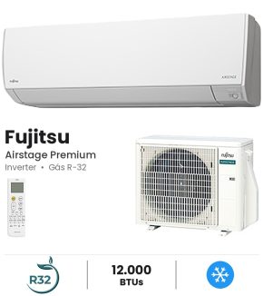 Ar-condicionado Split Hi-Wall Fujitsu Airstage Premium Inverter 12.000 BTUs Frio