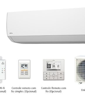 Ar-condicionado Fujitsu Airstage Premium Inverter 12.000 BTU/h – conjunto